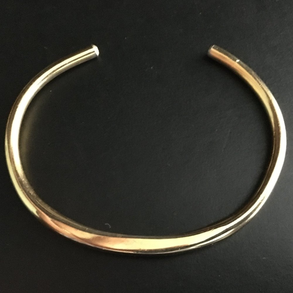 Vintage Celebrity Gold Tone Cuff Bracelet